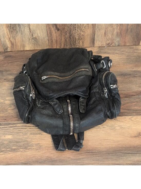 Alexander Wang Handbags - Alexander Wang Leather Mini Marti Zipper Expandable Shoulder Backpack C193